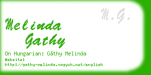 melinda gathy business card