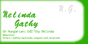 melinda gathy business card